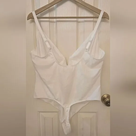 BWT Popilush White Women's Bodysuit SZ 3XL - Picture 7 of 10